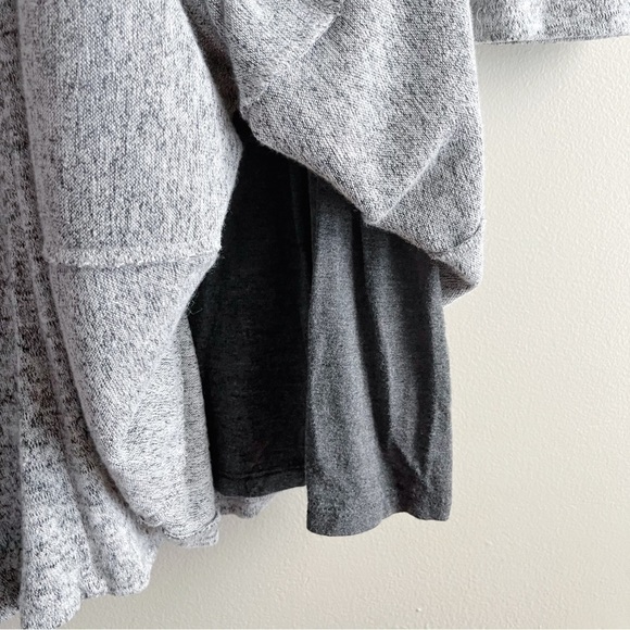 Anthropologie Dolan Brushed Fleece Knit Long Sleeve Dress Neige Marled Grey, XS - Picture 11 of 16